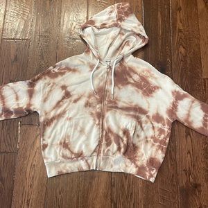 tie-dye zip up